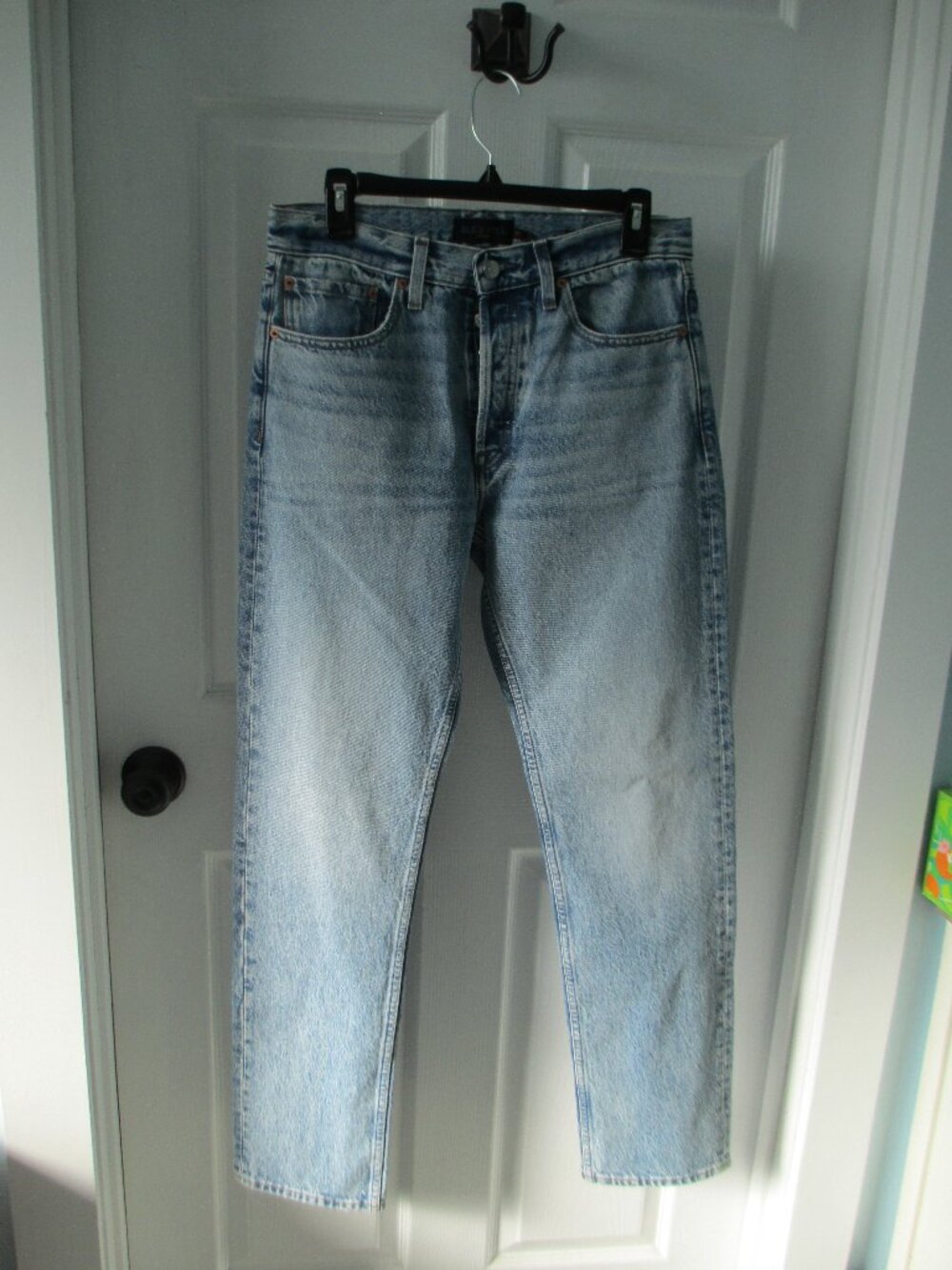 Alex Mill Washed Light Blue Straight Jeans